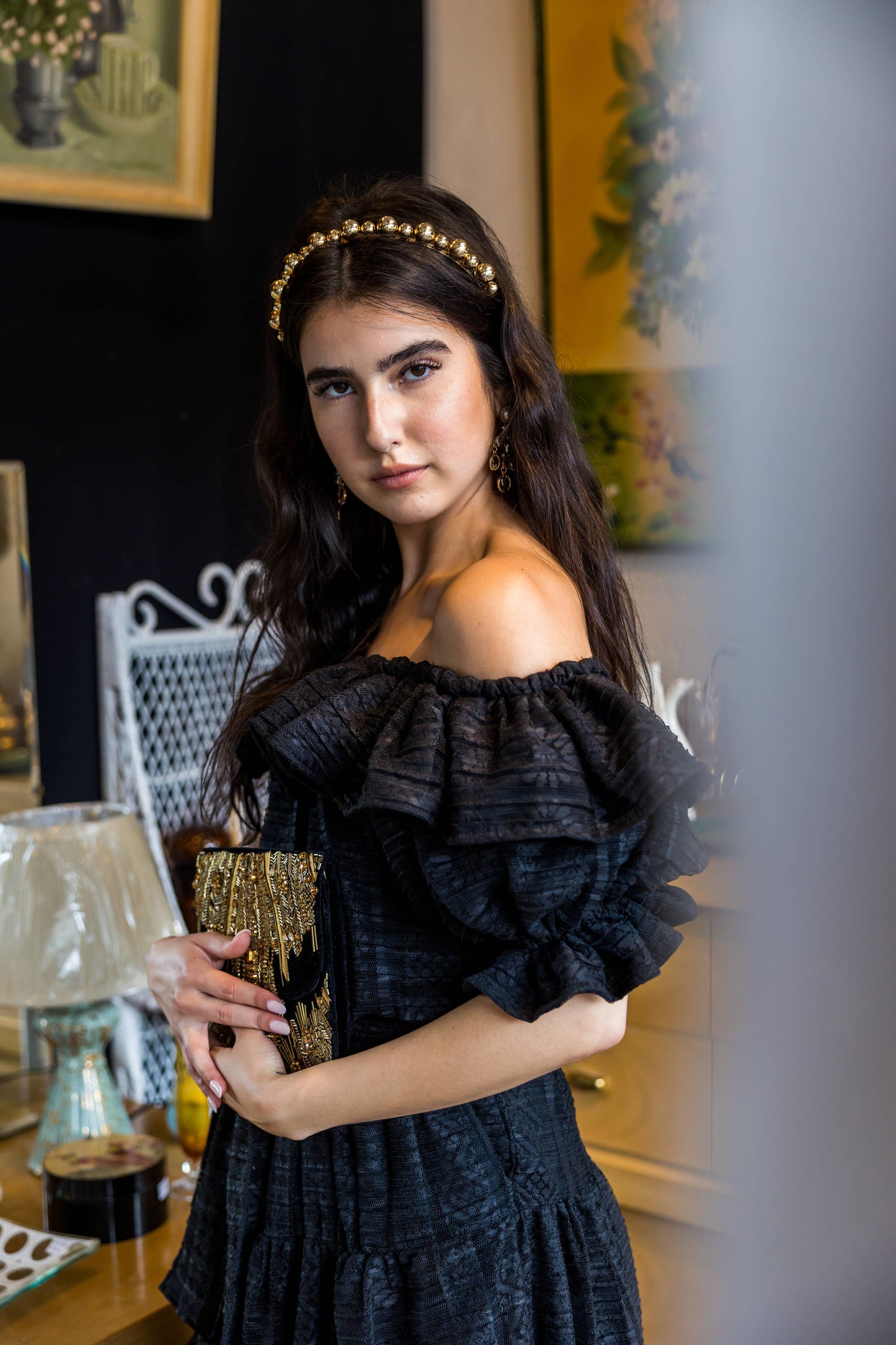 Black Lace Veranda Dress
