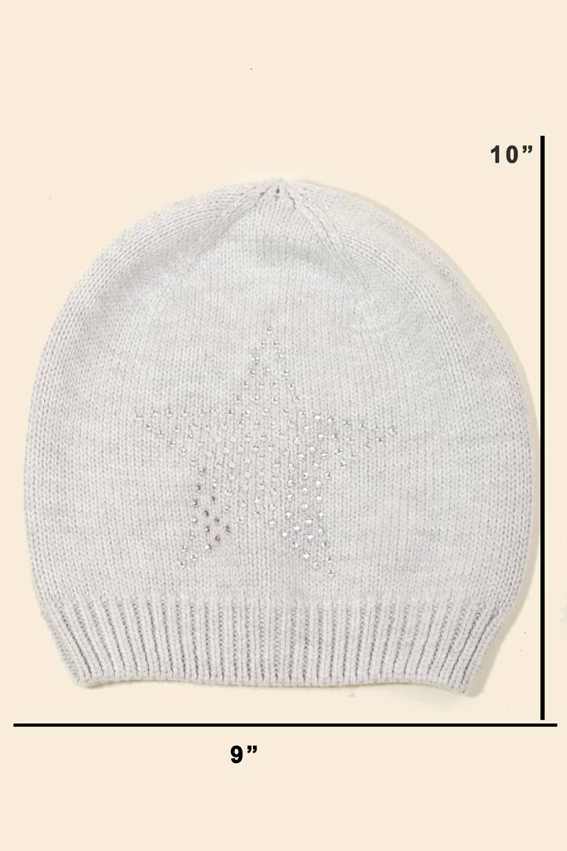 Studded Star Beanie
