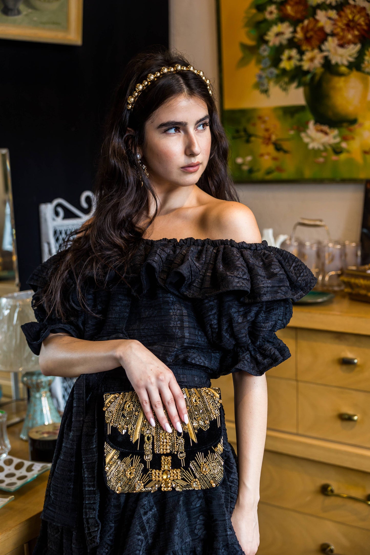 Black Lace Veranda Dress
