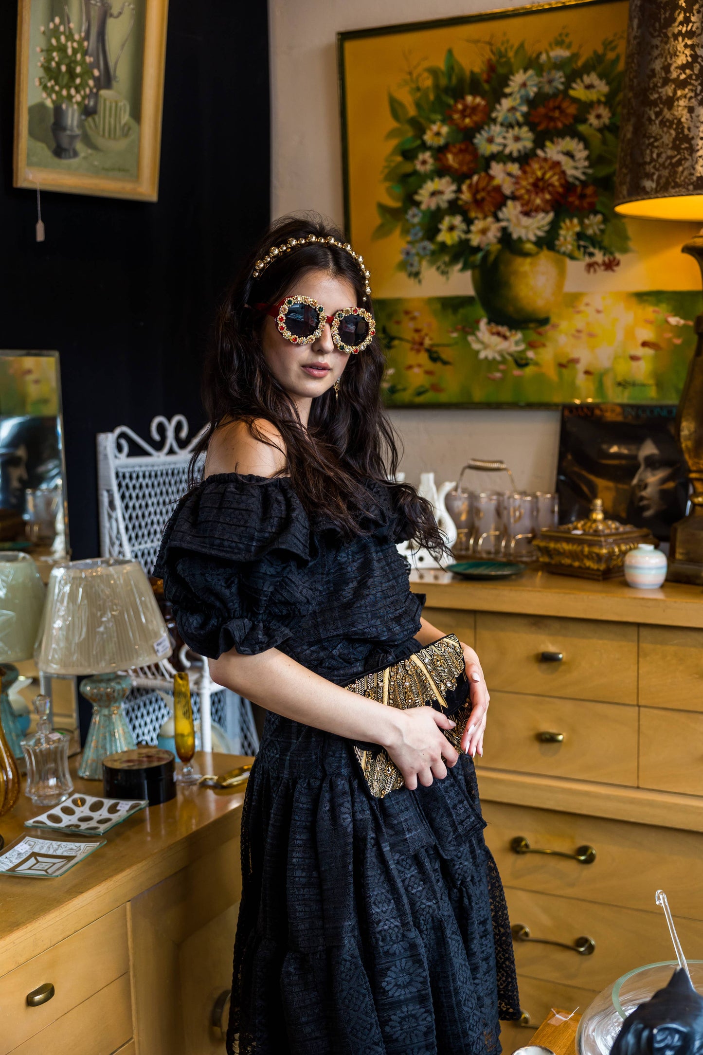 Black Lace Veranda Dress