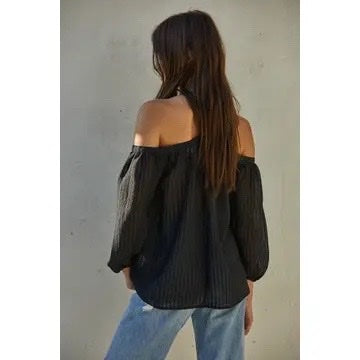Shoulder Cut Out Lounge Top