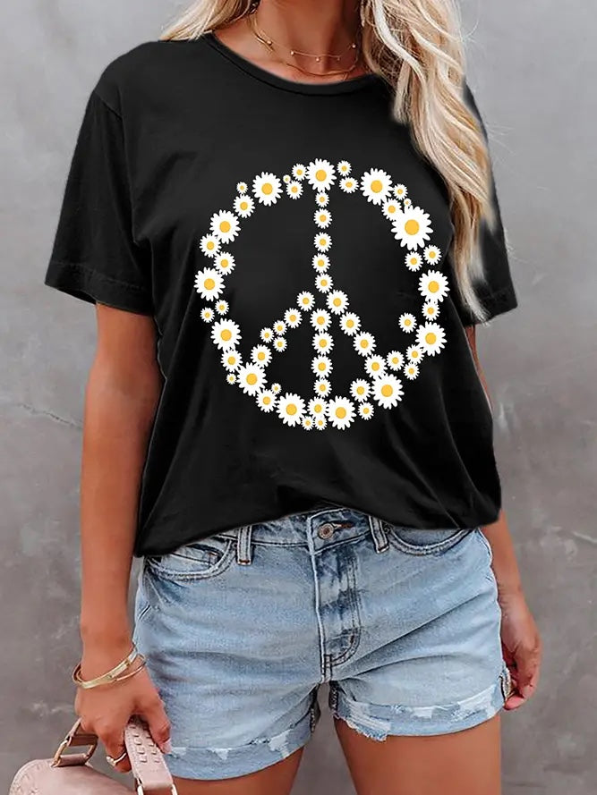 Daisy Printed Graphic Tee