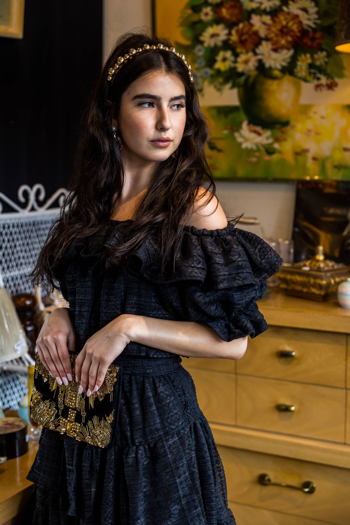 Black Lace Veranda Dress