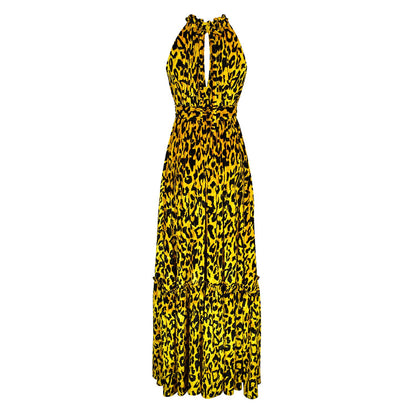 Vanya Gold Maxi Dress