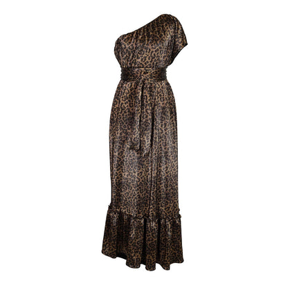 Panther Slink Pleated Maxi Dress
