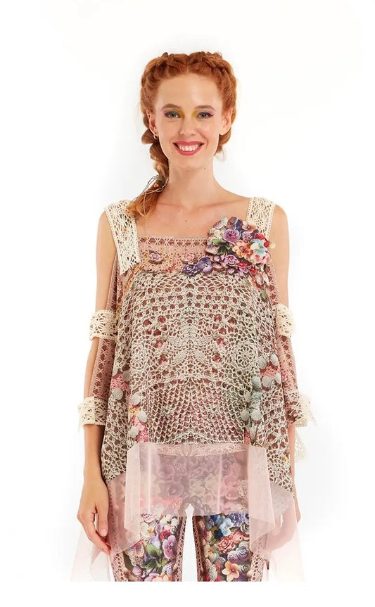 Feelin Bloomy- Shawl Blouse