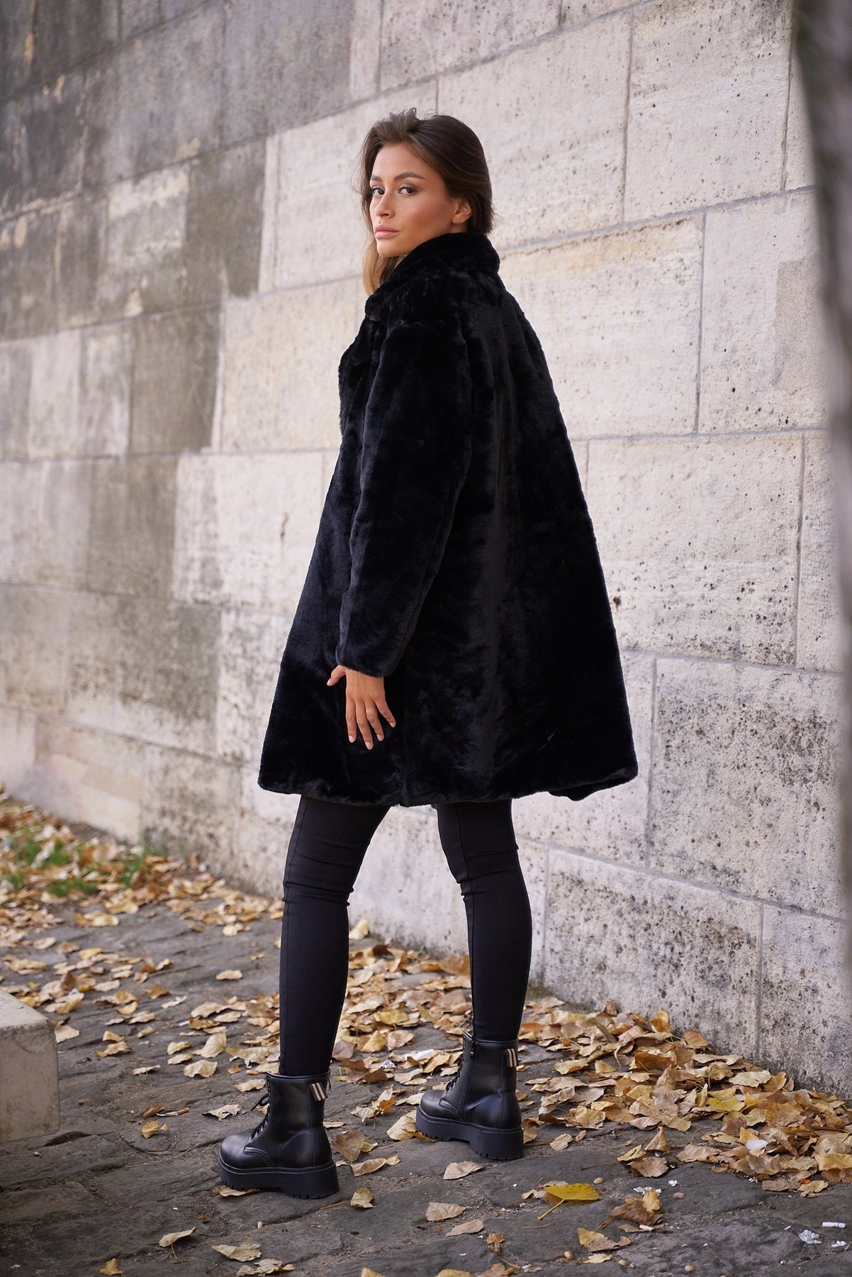 Synthetic Fur Coat