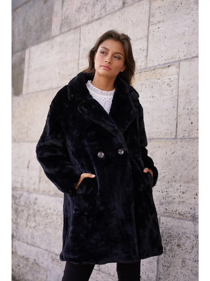 Synthetic Fur Coat