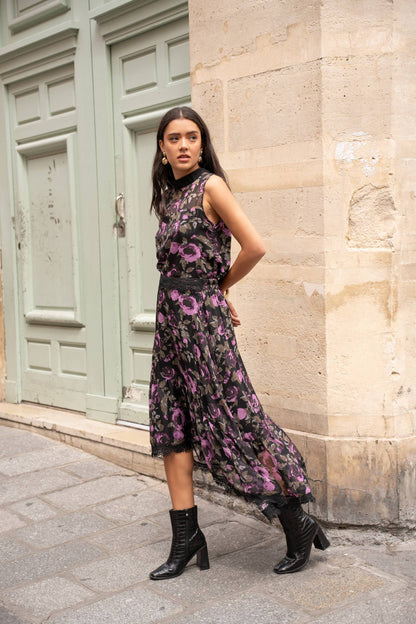 Floral top + skirt set