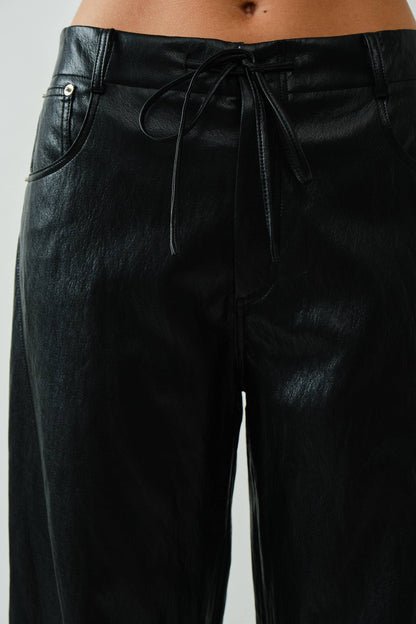 SUPER SOFT FAUX LEATHER STRAIGHT PANTS