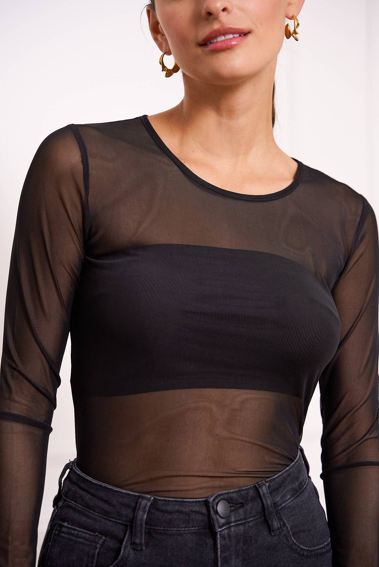 Stretch mesh top