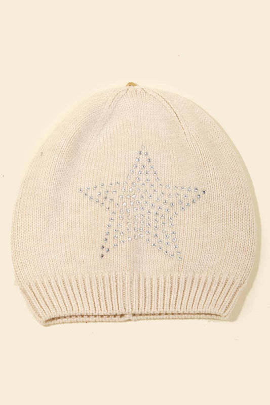 Studded Star Beanie