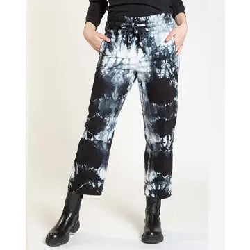 Cotton Elastic Waist Tie-Dye Drawstring Pant