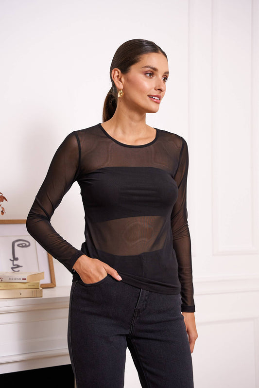Stretch mesh top