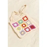 Cream Multi Color Bag