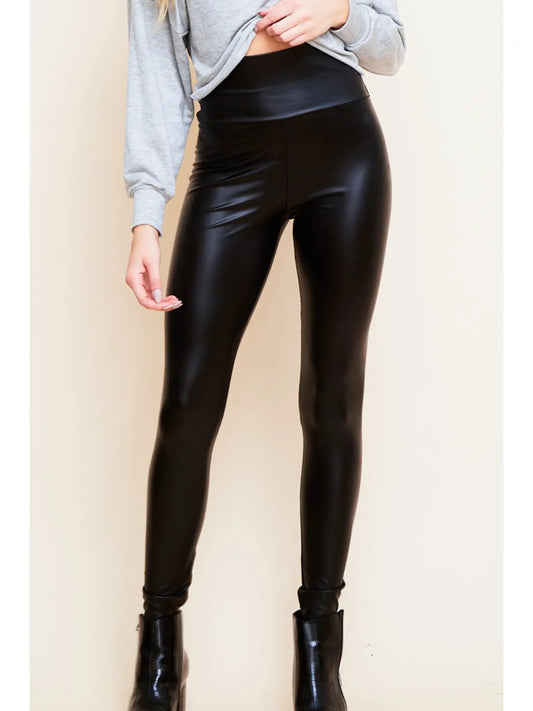 Faux Leather Legging Pants