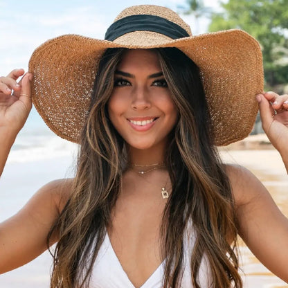 Packable Straw Beach Hat