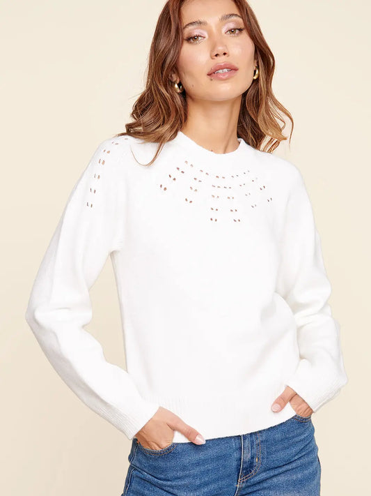 Pointelle Sweater