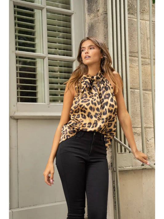 Print Satin Top