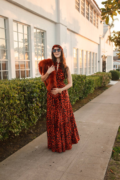 Vanya Rouge Maxi Dress
