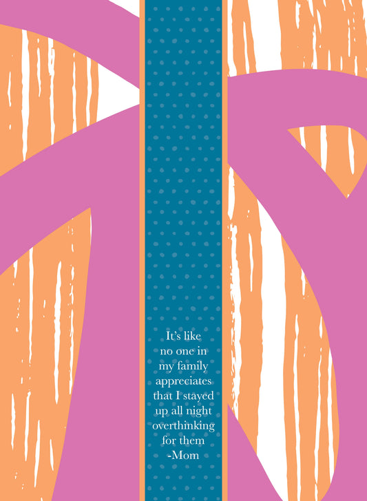 TOWEL Overthinking Mom | Funny Towel Gift| Kitchen Décor